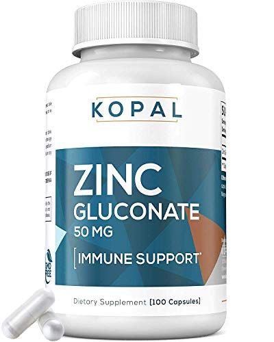 Kopal Zinc Gluconate 50mg, 180 Tablets - GMO-Free