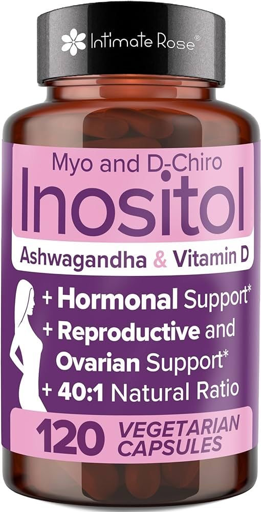 Intimate Rose Myo-Inositol & D-Chiro Inositol Supplement for Women - Hormone Balance & Ovarian Support for Women
